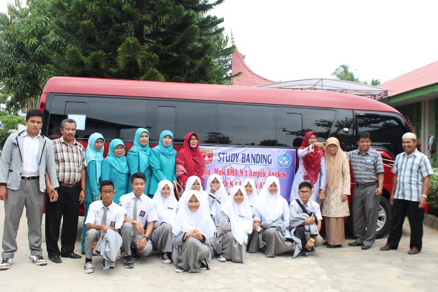 OSIS, MPK SMAN 1 Ampek Angkek Studi banding Ke SMAN 1 Lubuk Alung