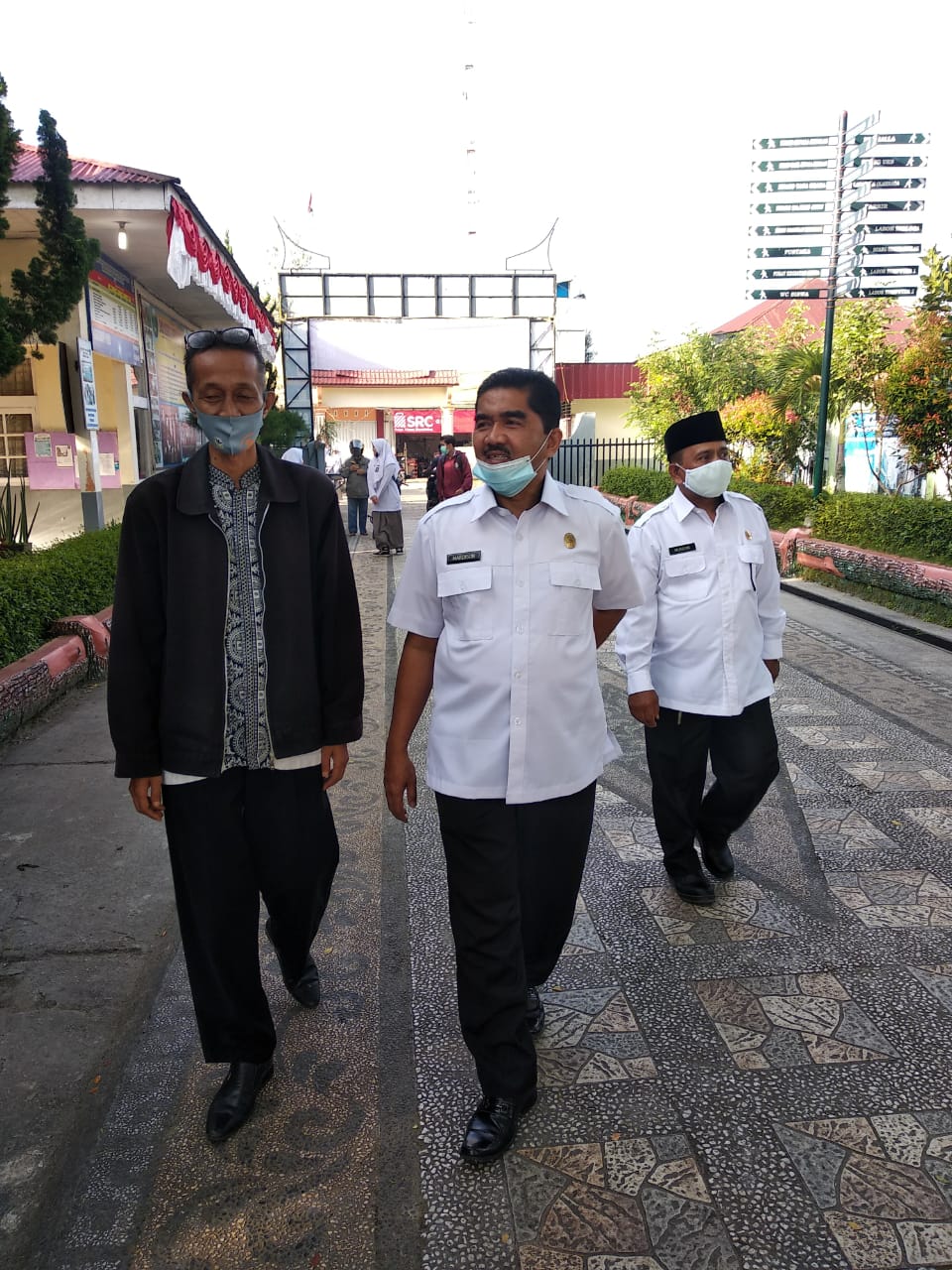 Kacabdin Wilayah 1 Sumatera Barat tinjau SMAN 1 Ampek Angkek