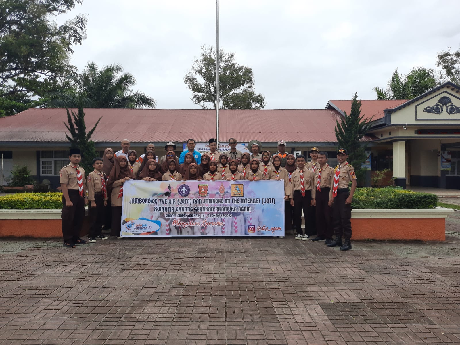 SMAN 1 Ampek Angkek sukses menjadi tempat pelaksanaan kegiatan Jota-joti Wilayah Kabuputen Agam Tahun 2022