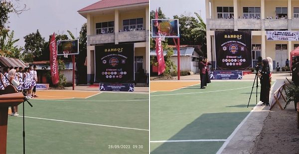 Kacabdin Wilayah I Membuka Turnamen SMANIVA Basket Ball di SMAN 1 Ampek Angkek