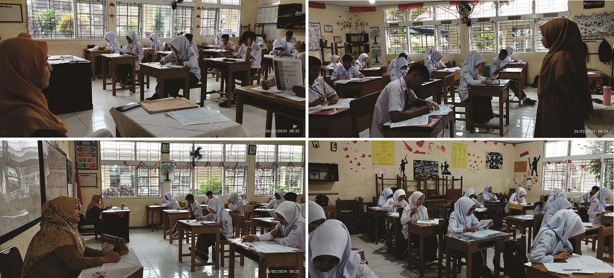 SMA Negeri 1 Ampek Angkek Mengadakan Ujian Satuan Pendidikan Bagi siswa Kelas XII TP. 2023/ 2024