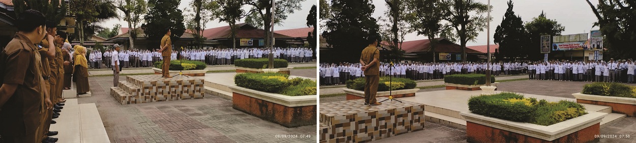 Bapak Fadrizal, SE Bertindak Sebagai Pembina Upacara di SMA Negeri 1 Ampek Angkek