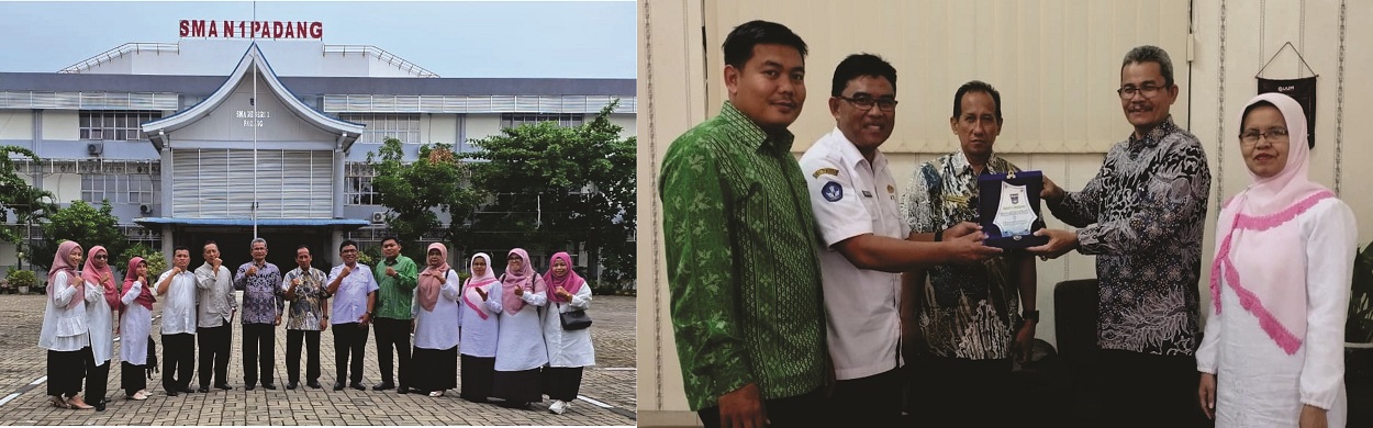 SMA Negeri 1 Ampek Angkek Lakukan Studi Tiru ke SMA Negeri 1 Padang