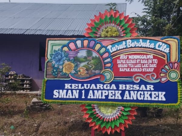 Berita duka cita atas berpulangnya orang tua dari Bapak Ahmad Syarief  (Security SMA Negeri 1 Ampek Angkek)